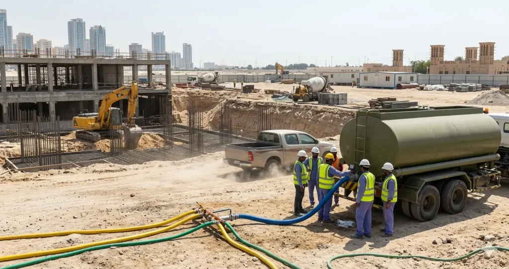 How to Arrange Water Supply for a Construction Site in Sharjah